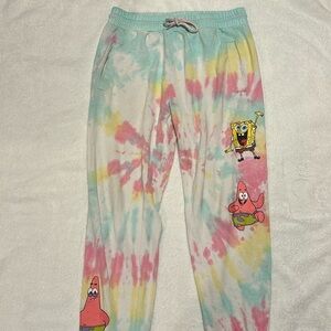Nickelodeon SpongeBob size small pants! Colorful with waist tie string!